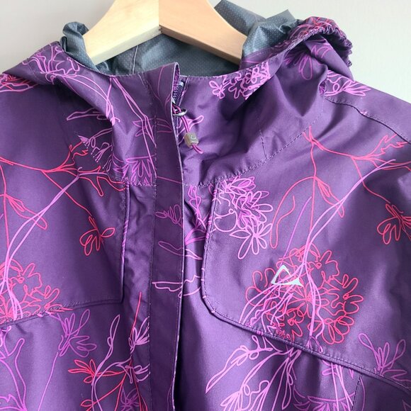 Paradox purple shell jacket with hood. - Picture 3 of 9